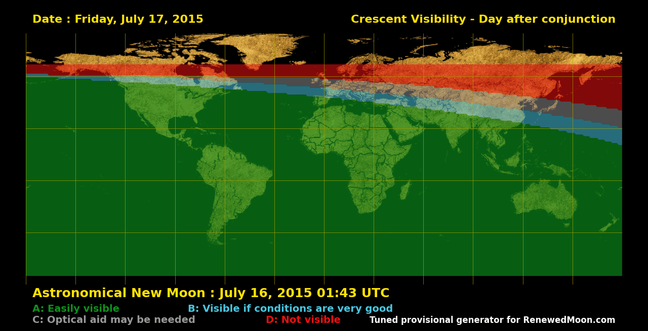 Next renewed moon map