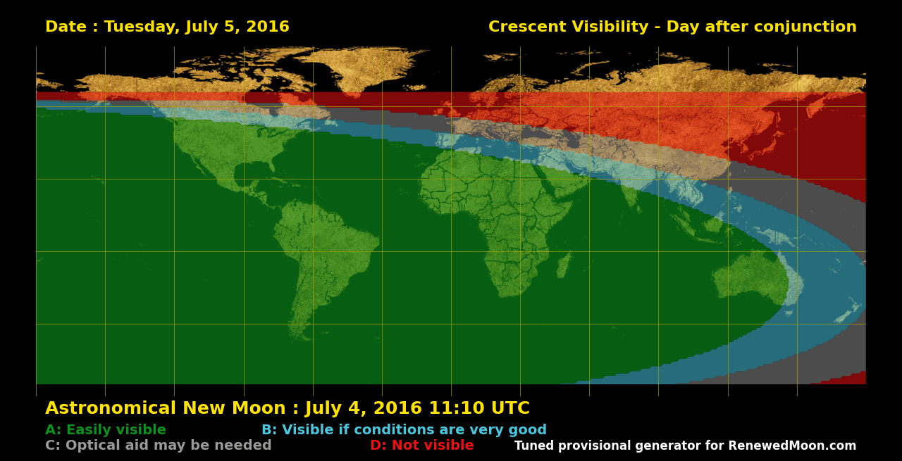 Next renewed moon map