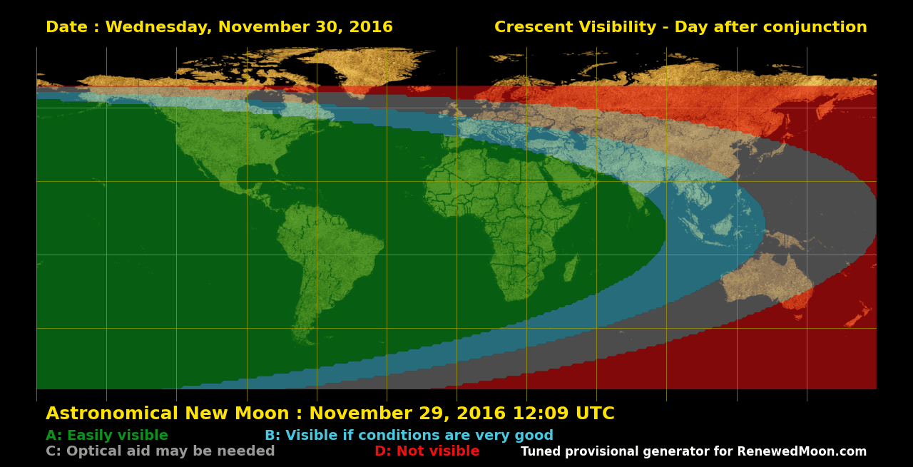 Next renewed moon map