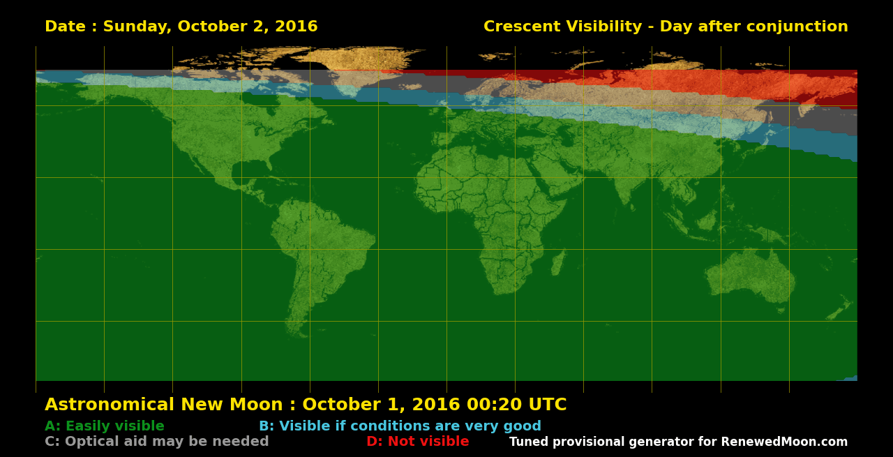 Next renewed moon map