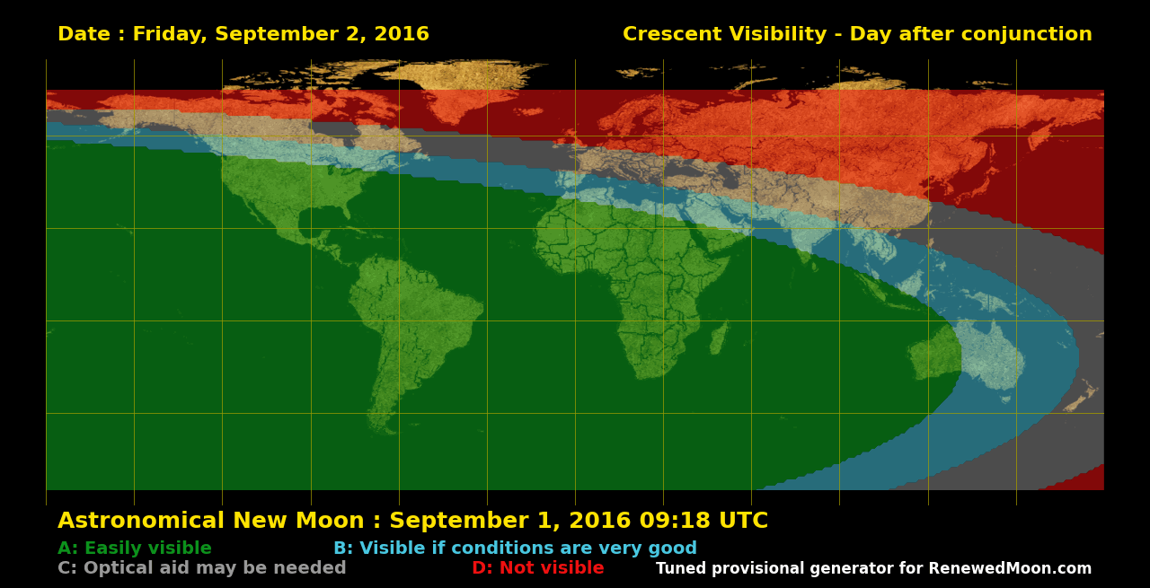 Next renewed moon map