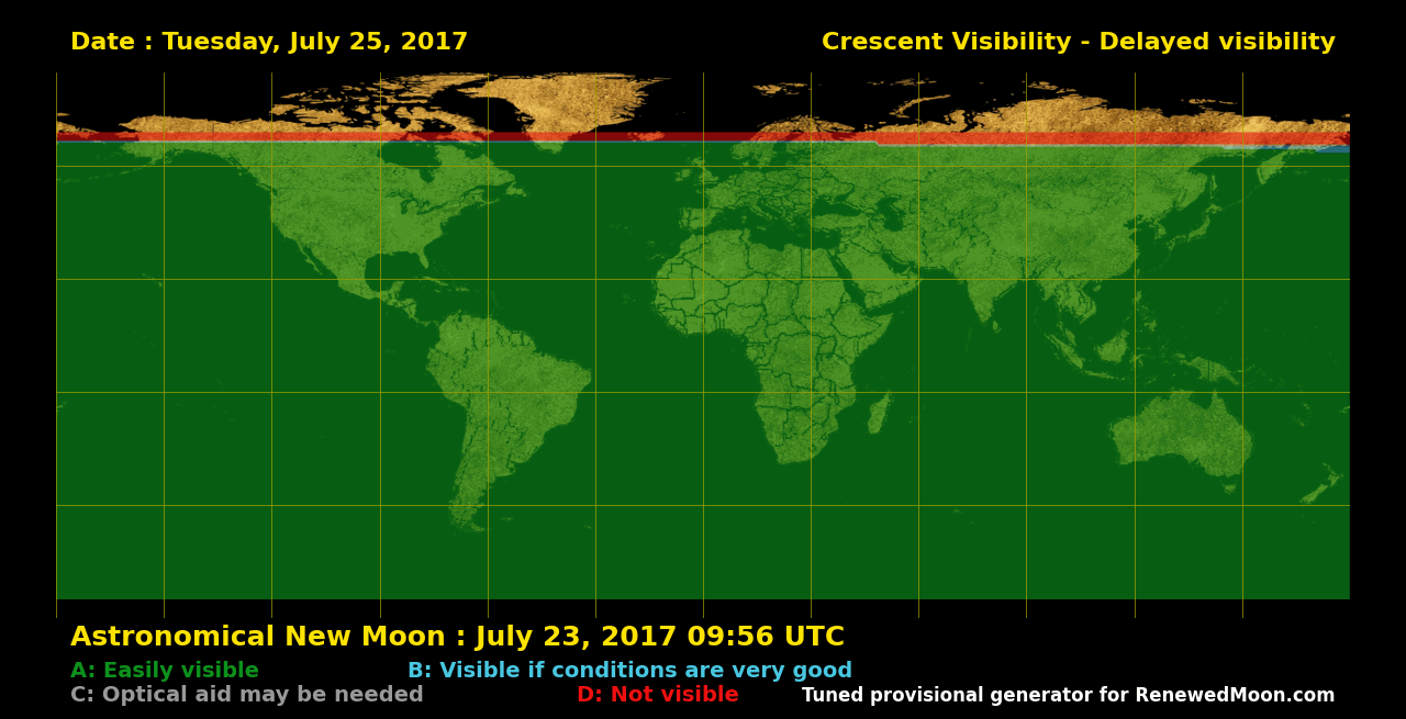 Next renewed moon map
