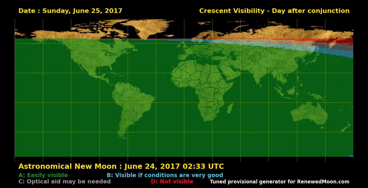 Next renewed moon map