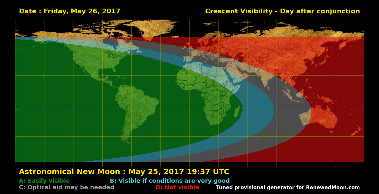 Next renewed moon map