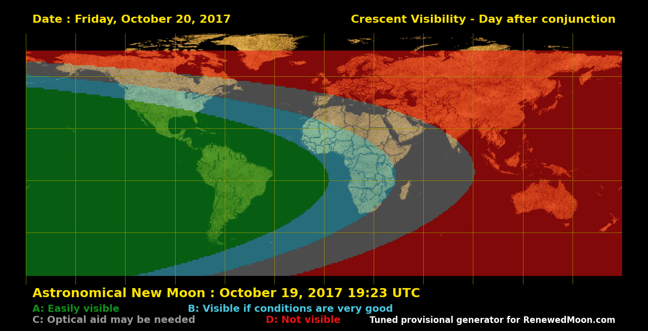 Next renewed moon map