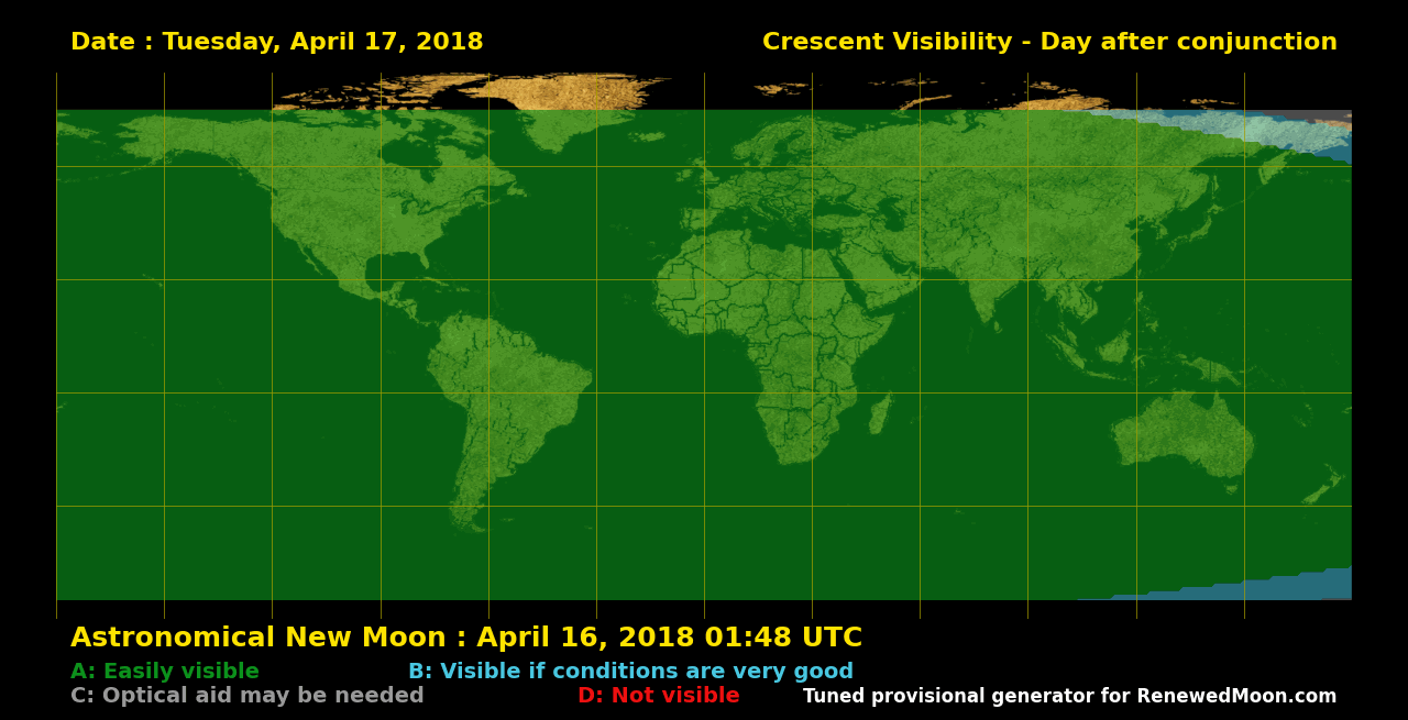 Next renewed moon map