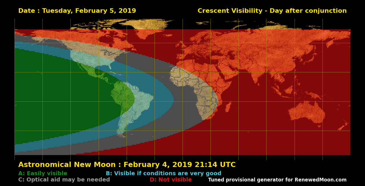 Next renewed moon map