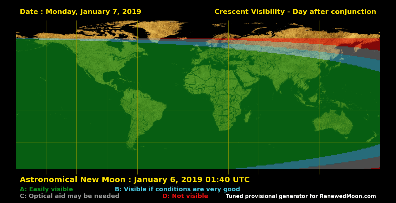 Next renewed moon map