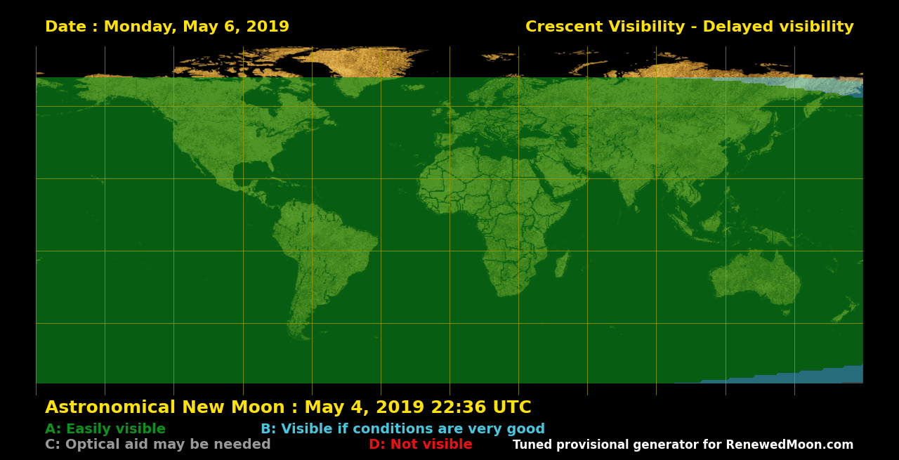 Next renewed moon map