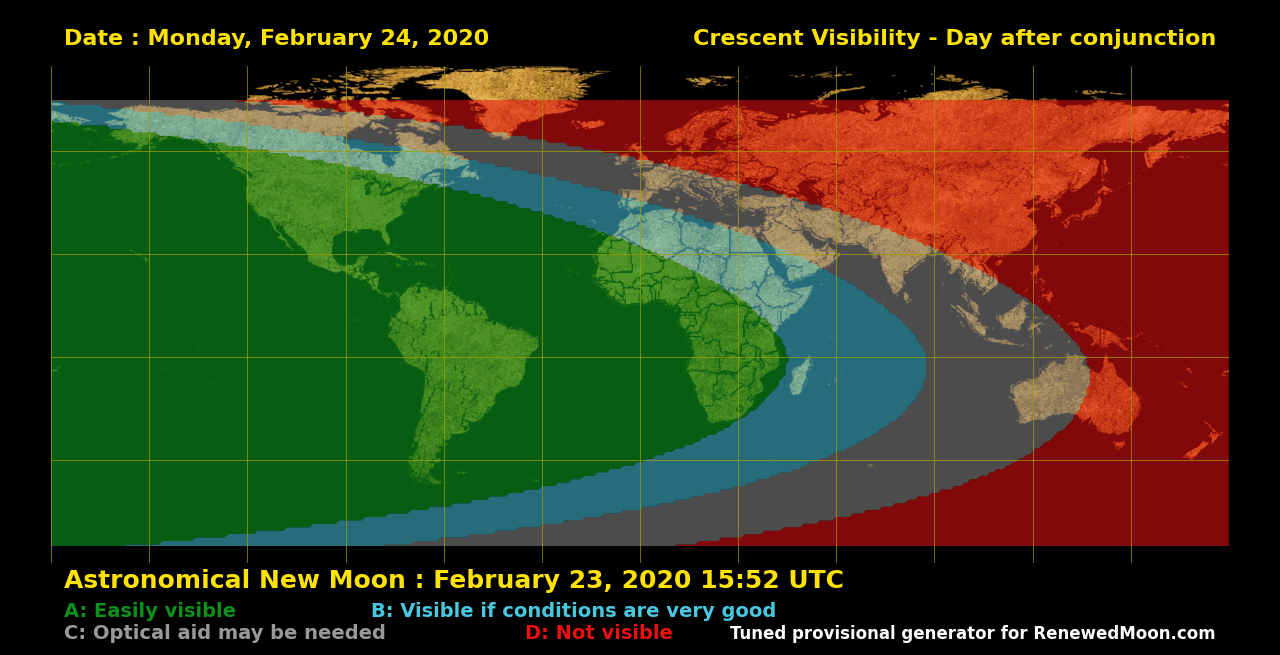 Next renewed moon map