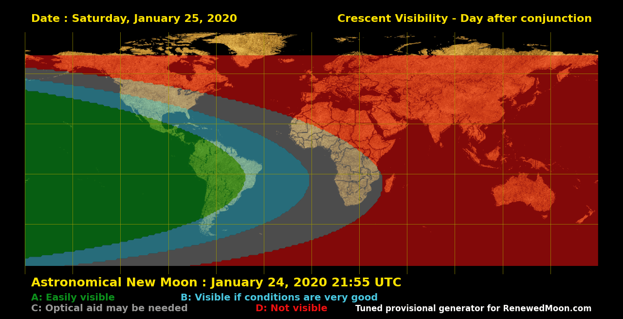 Next renewed moon map
