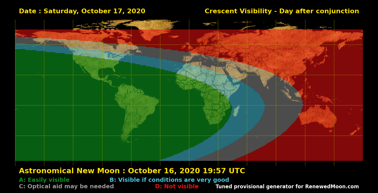 Next renewed moon map