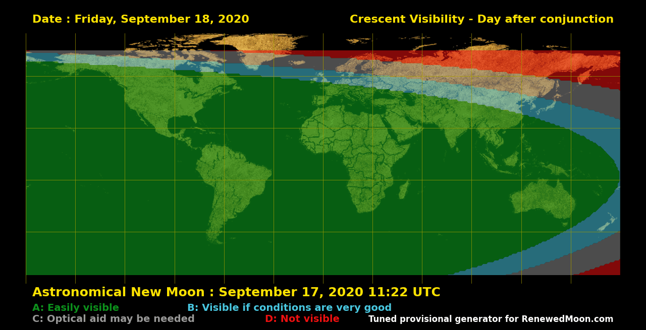 Next renewed moon map