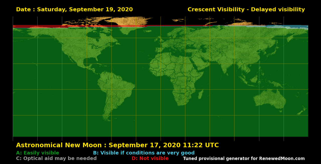 Next renewed moon map