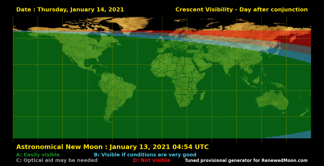 Next renewed moon map