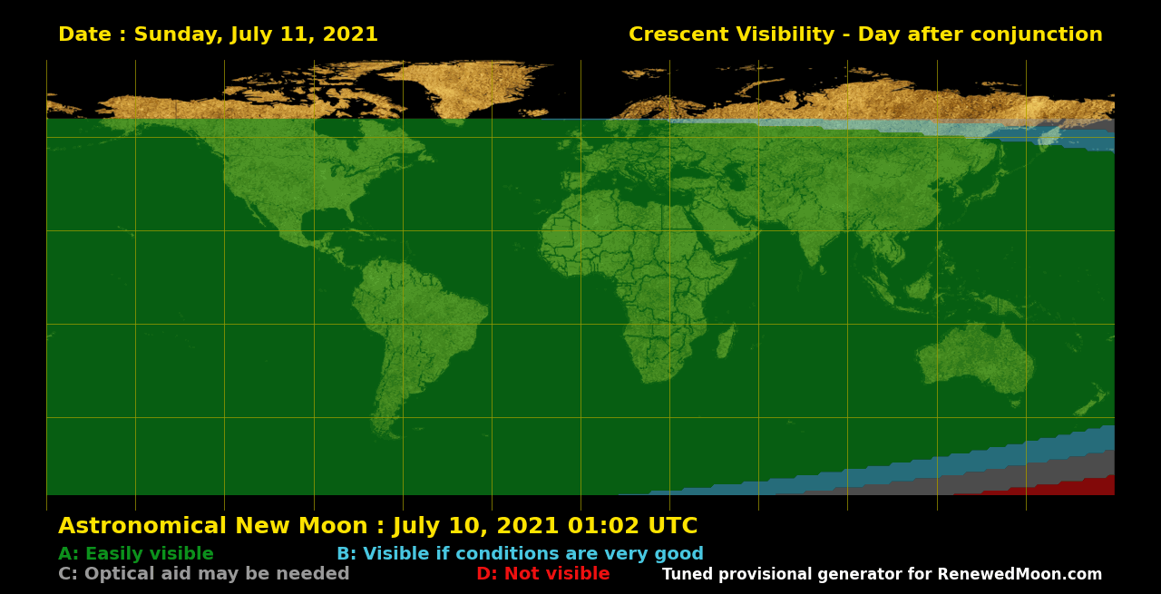 Next renewed moon map