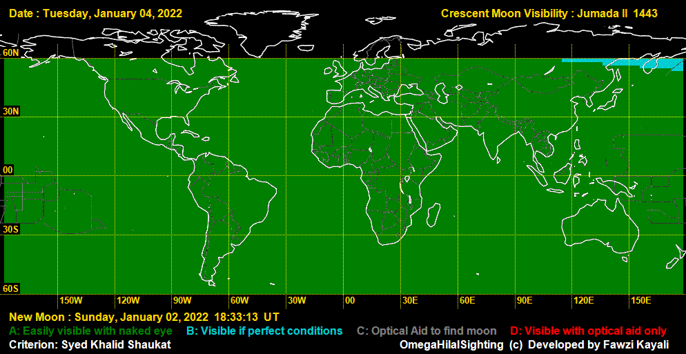 Next renewed moon map