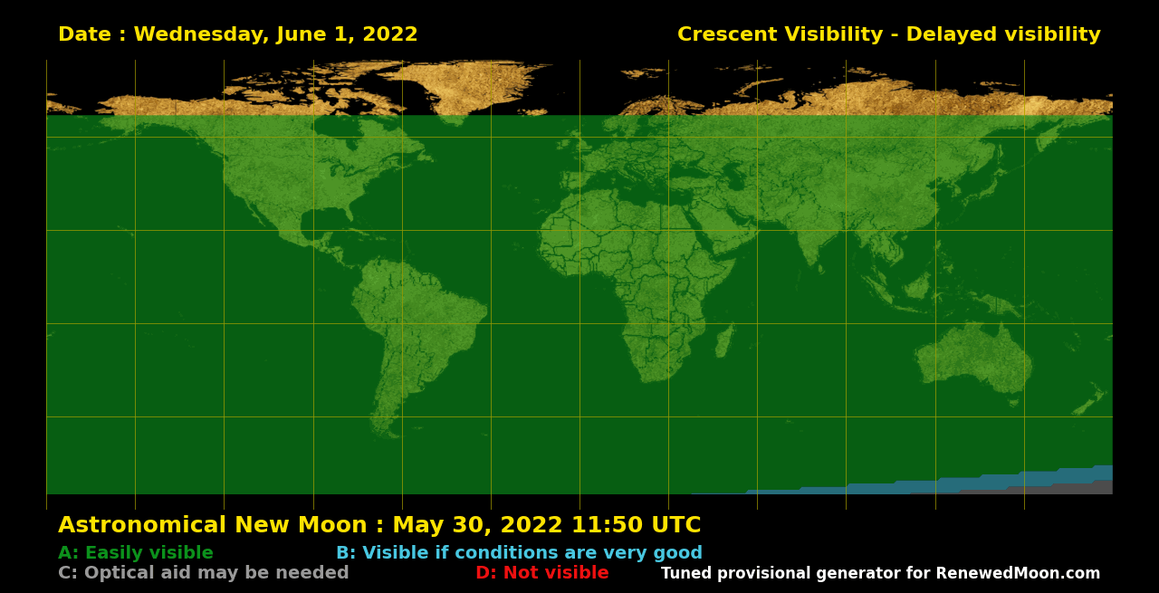 Next renewed moon map