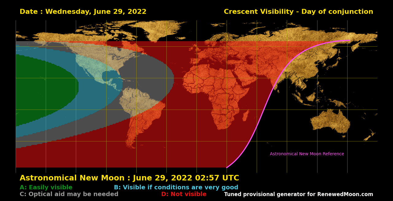 Next renewed moon map