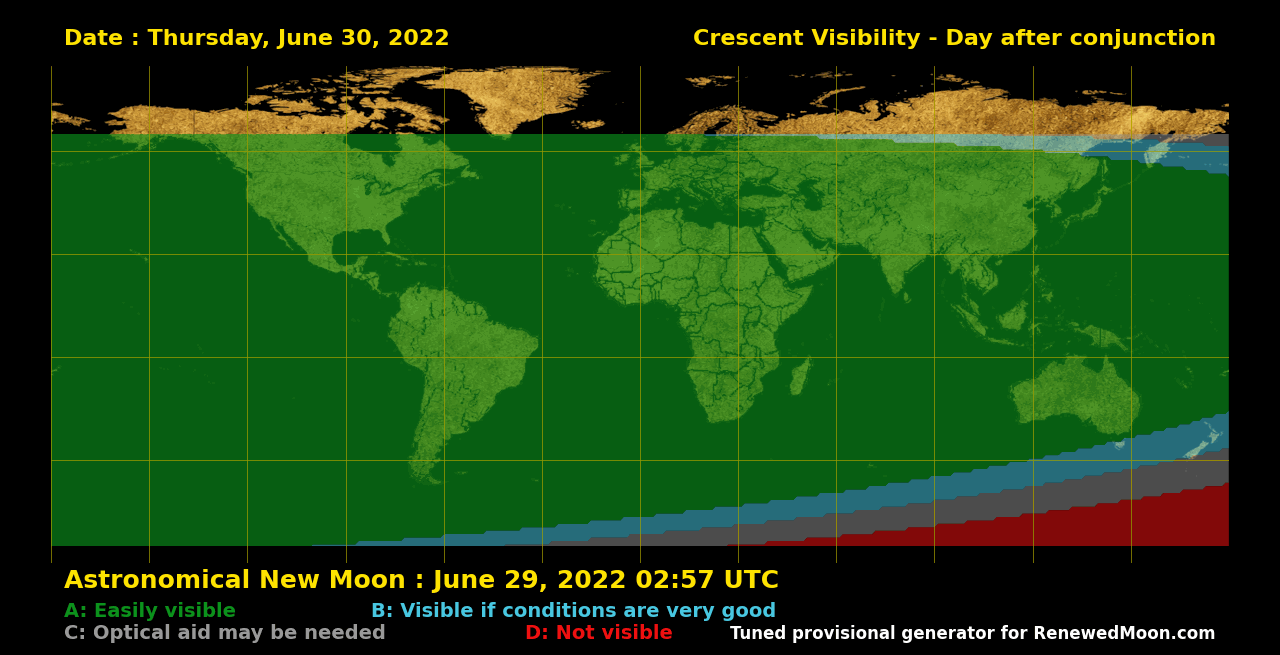Next renewed moon map