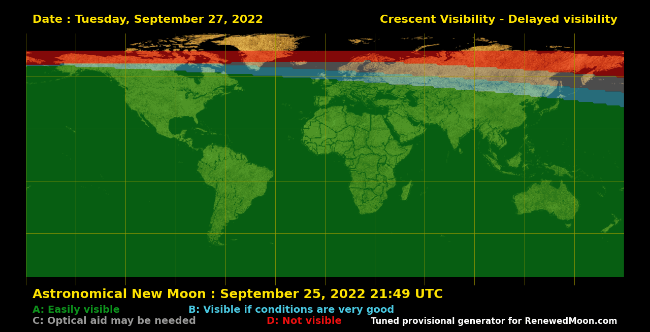 Next renewed moon map