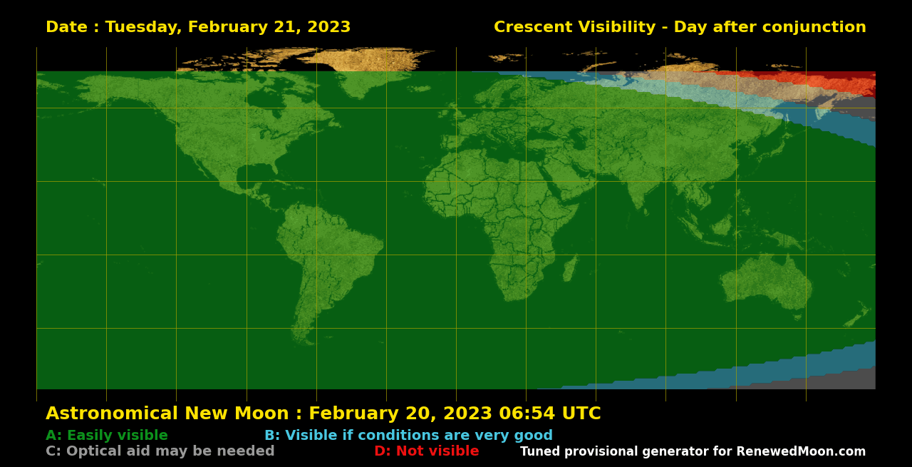Next renewed moon map