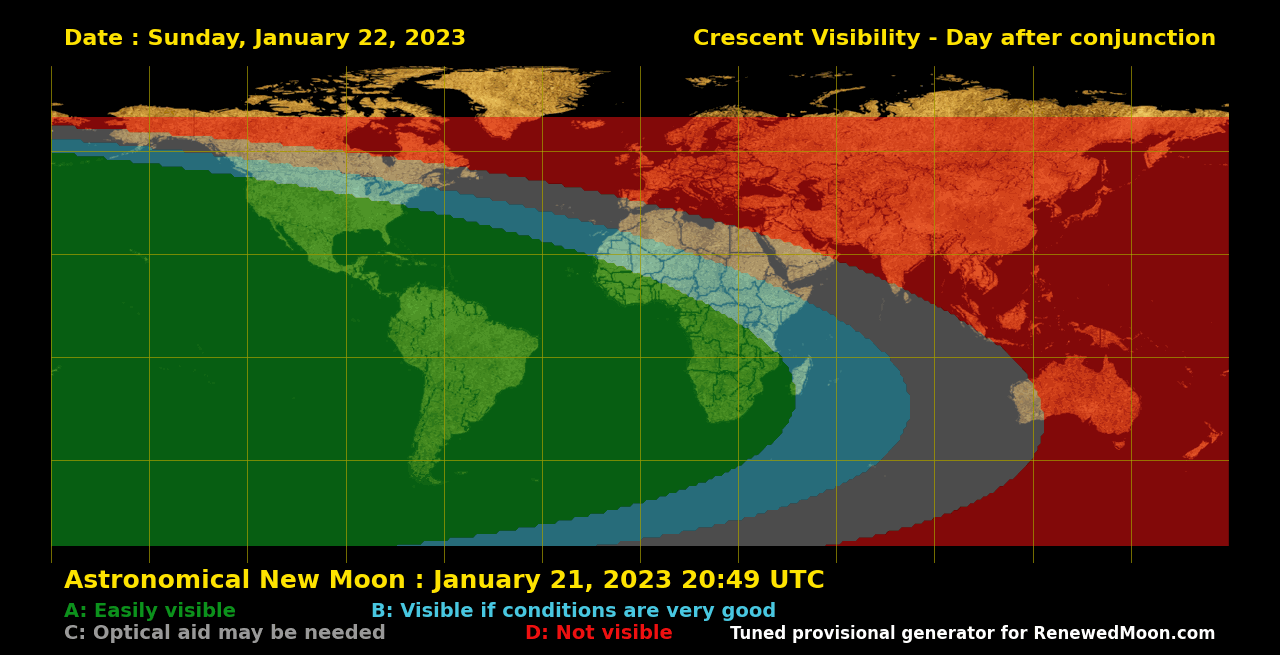 Next renewed moon map