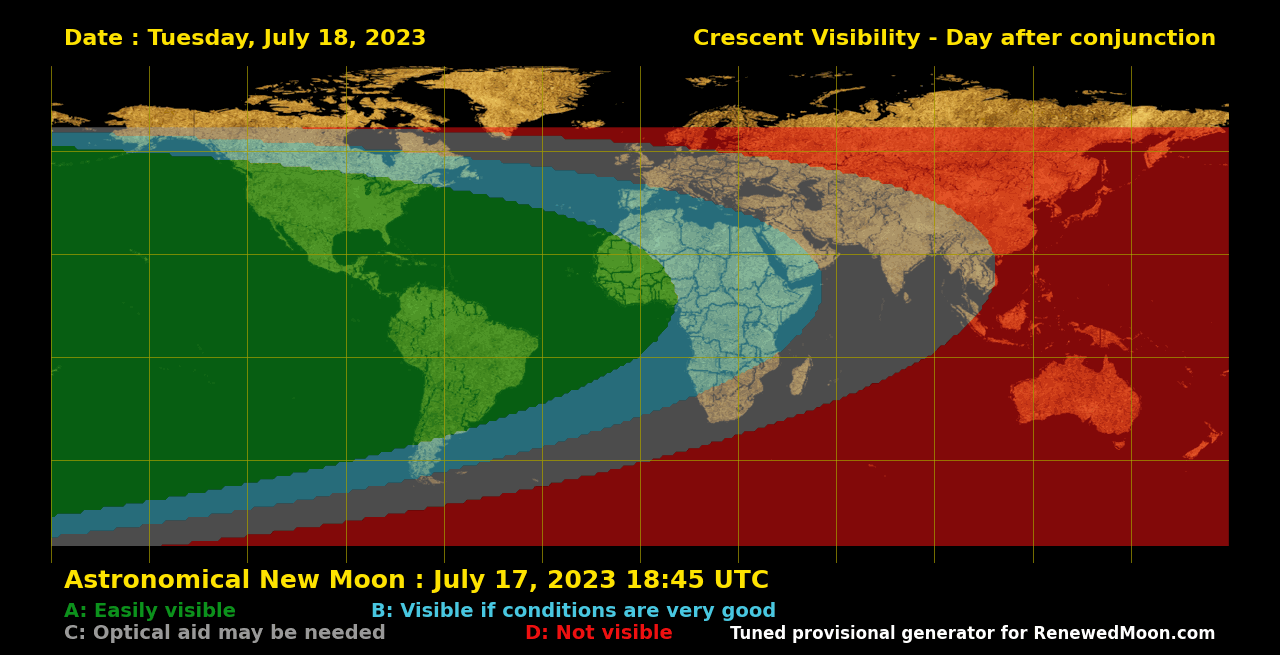 Next renewed moon map