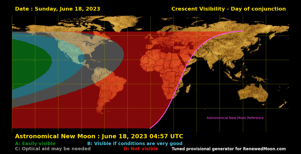 Next renewed moon map