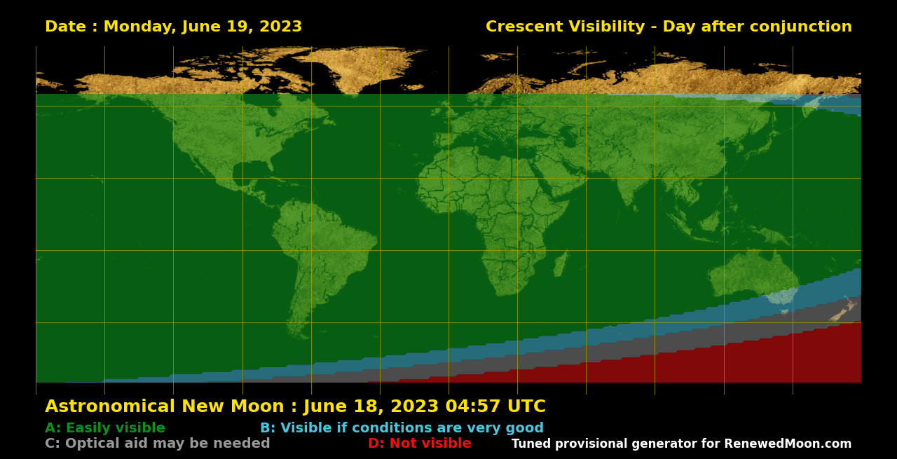 Next renewed moon map