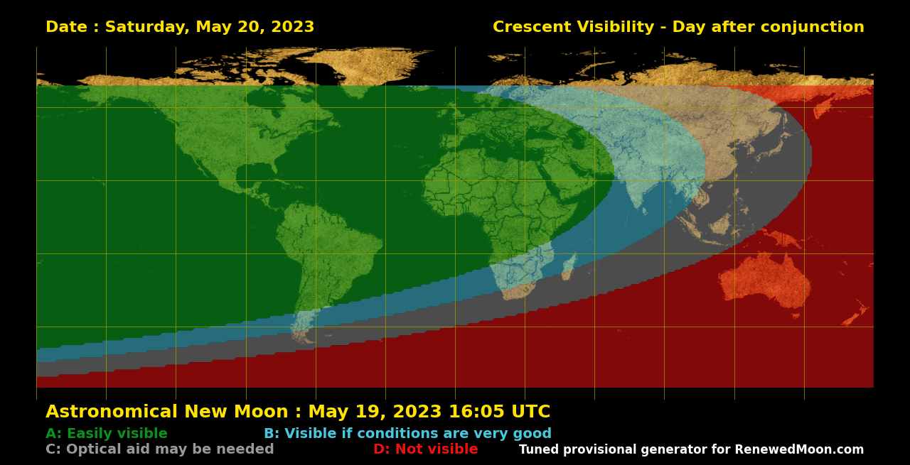 Next renewed moon map