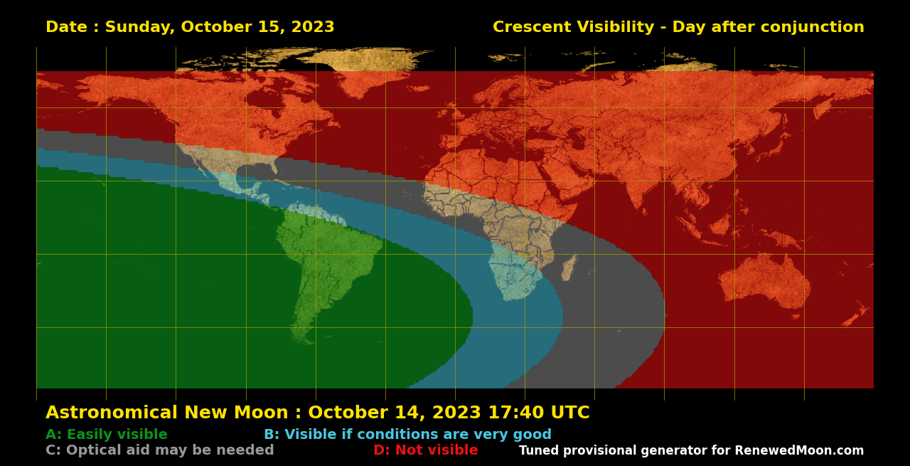 Next renewed moon map