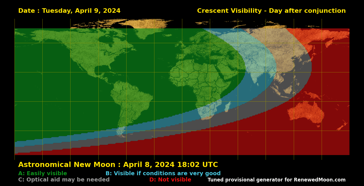 Next renewed moon map