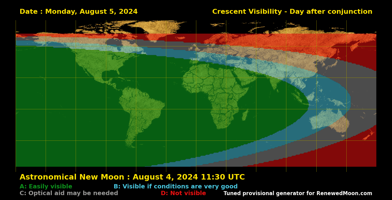 Next renewed moon map
