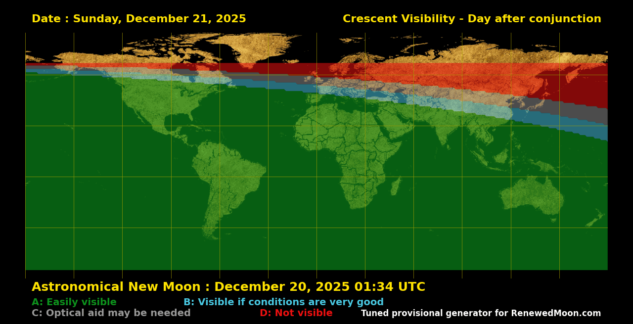 Next renewed moon map