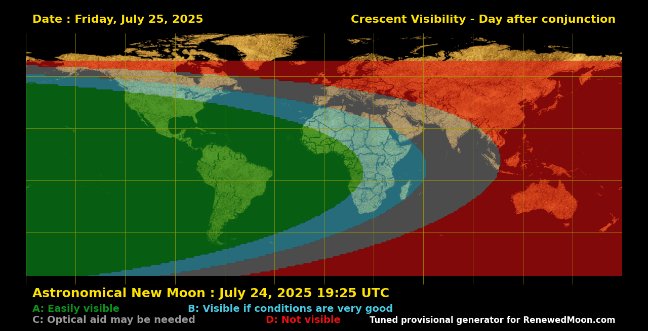 Next renewed moon map