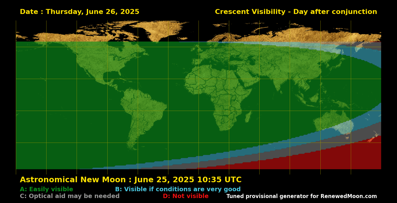 Next renewed moon map