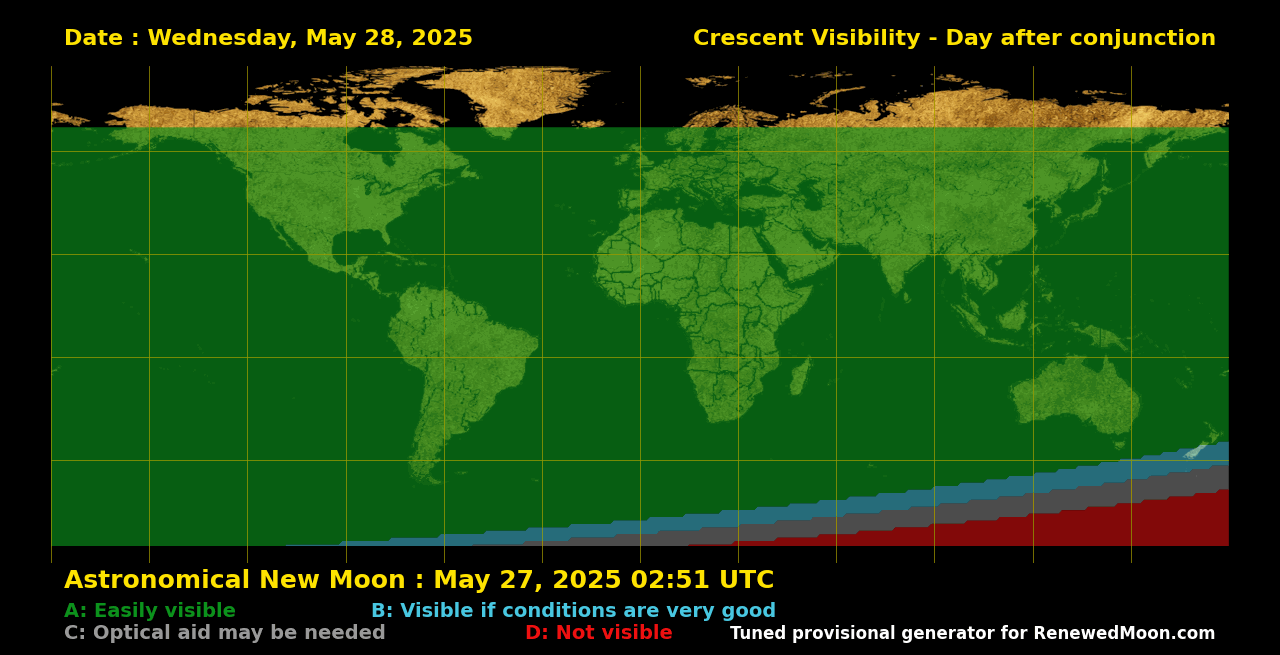 Next renewed moon map