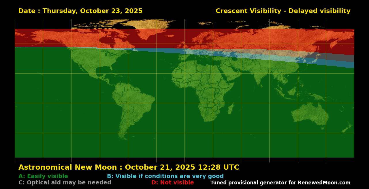 Next renewed moon map