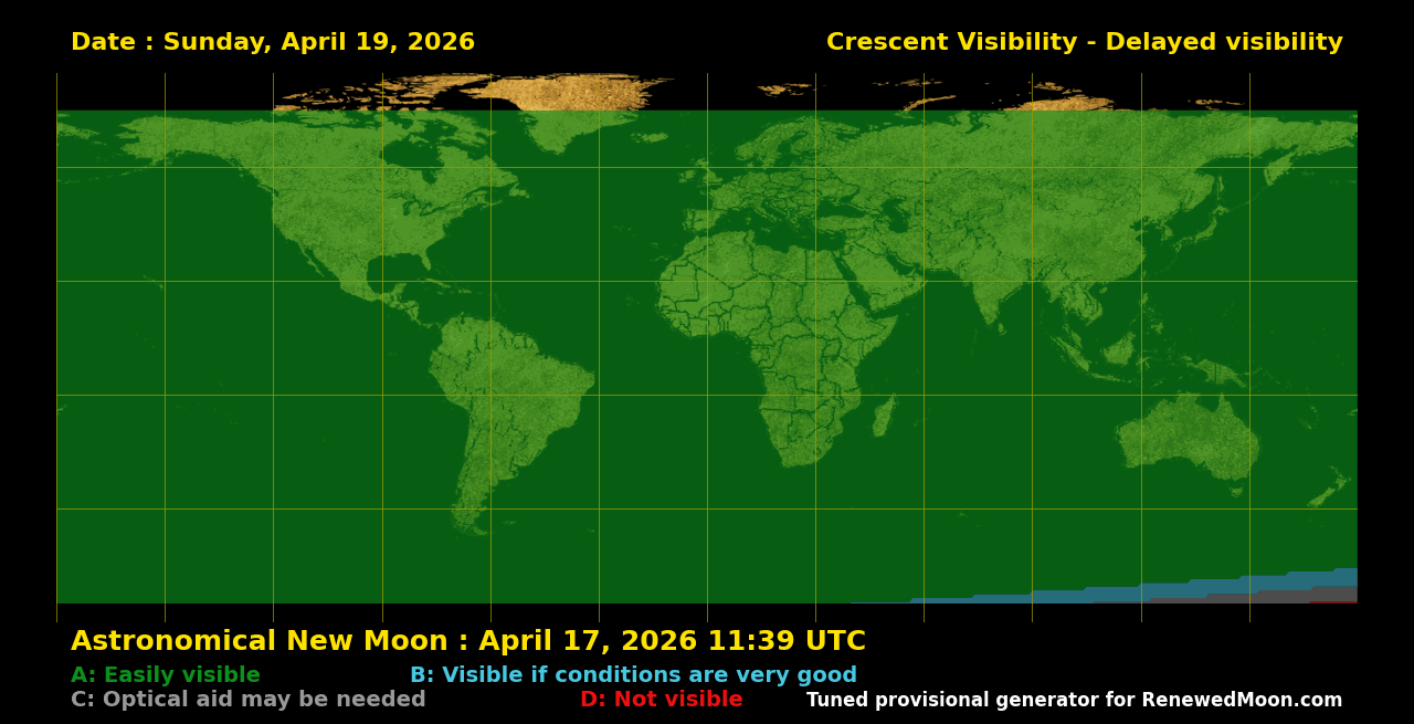 Next renewed moon map