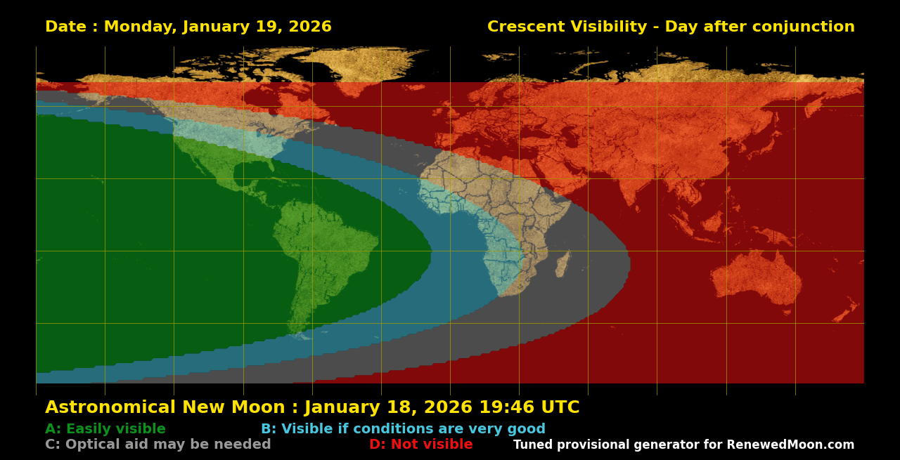 Next renewed moon map
