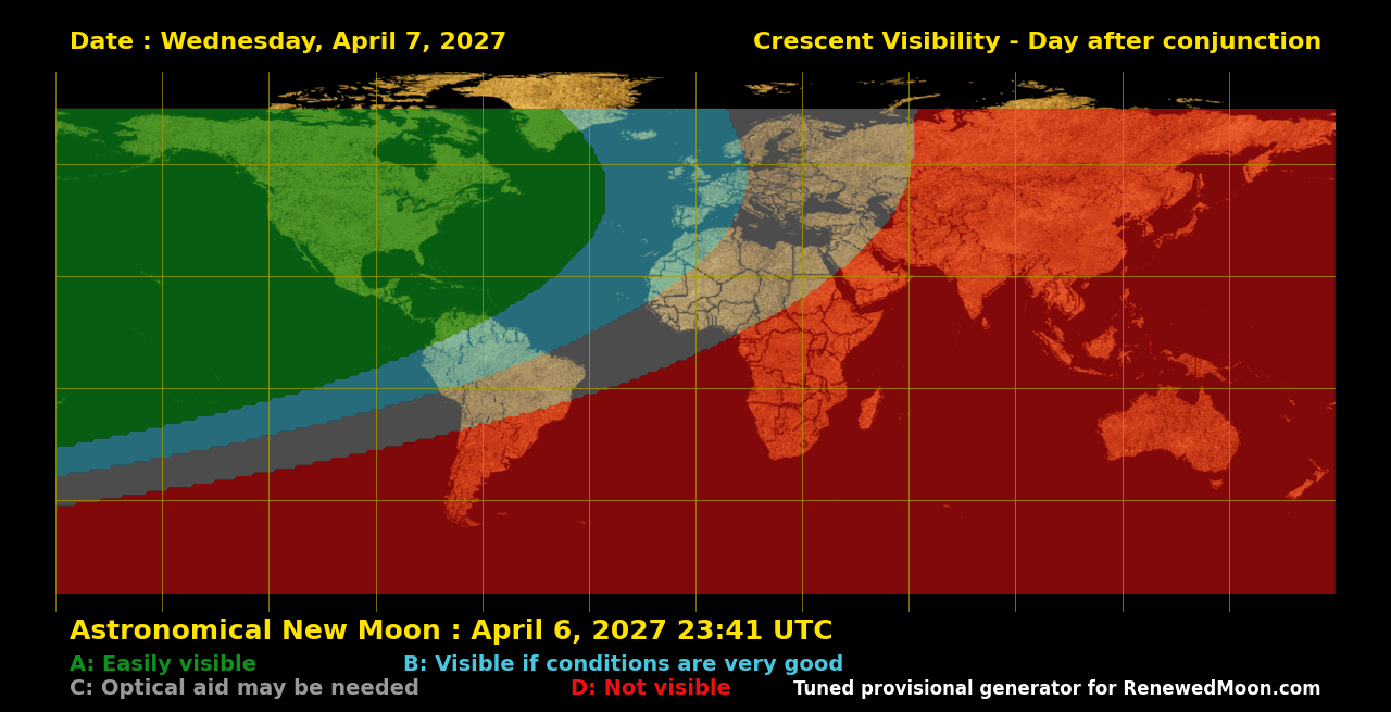 Next renewed moon map