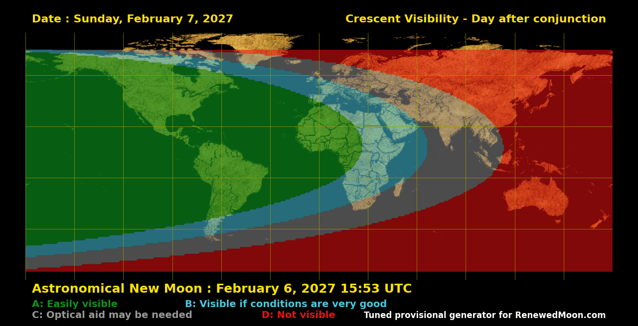 Next renewed moon map
