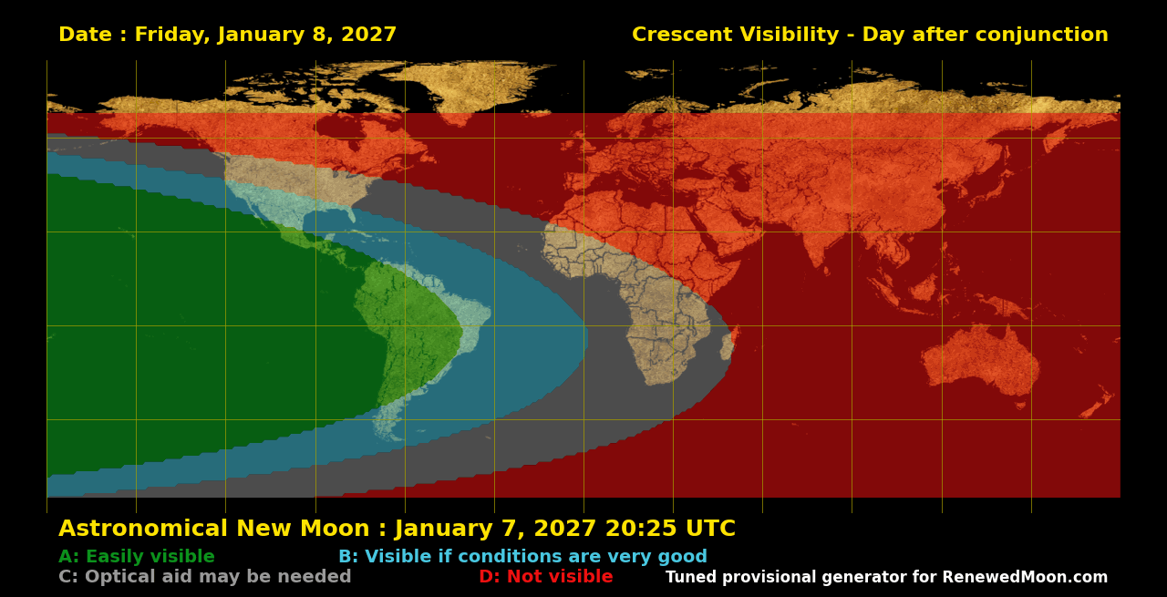 Next renewed moon map